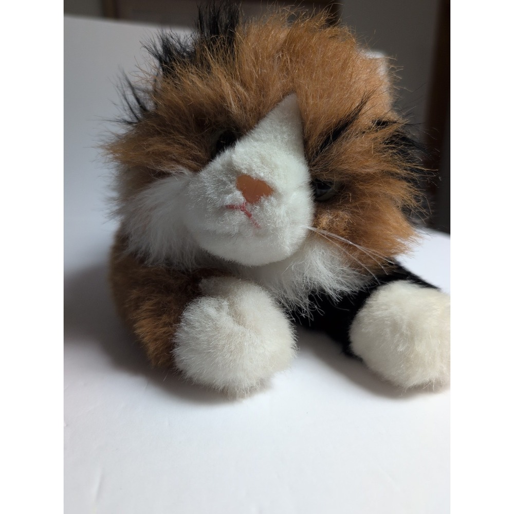 1995 Ty Maggie Calico Cat 15" Laying Plush VTG Kitten Vtg Stuffed Animal